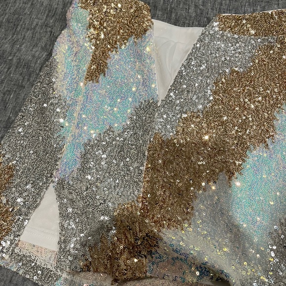 Genevieve 12th tribe multi sequin mini skirt - Picture 4 of 5